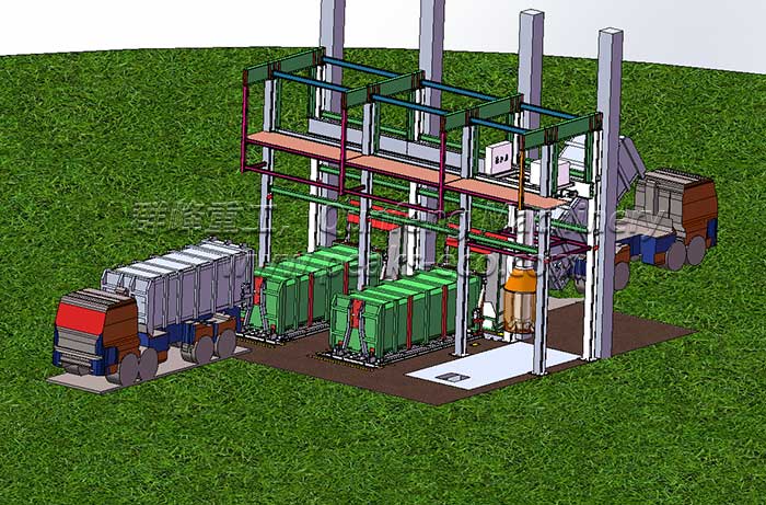 Underground Vertical Waste Transfer Station System