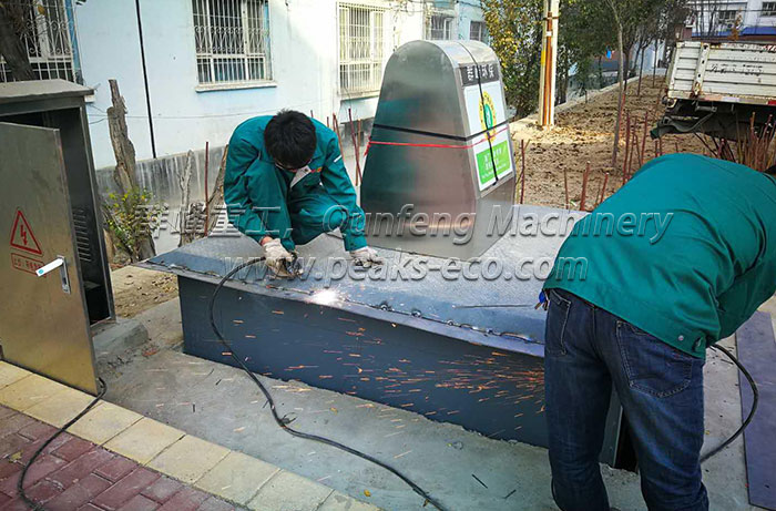 太阳能智能化地埋式垃圾箱 太阳能智能化地埋式垃圾箱