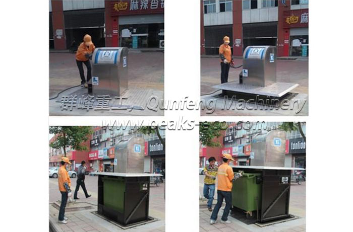 太阳能智能化地埋式垃圾箱 太阳能智能化地埋式垃圾箱