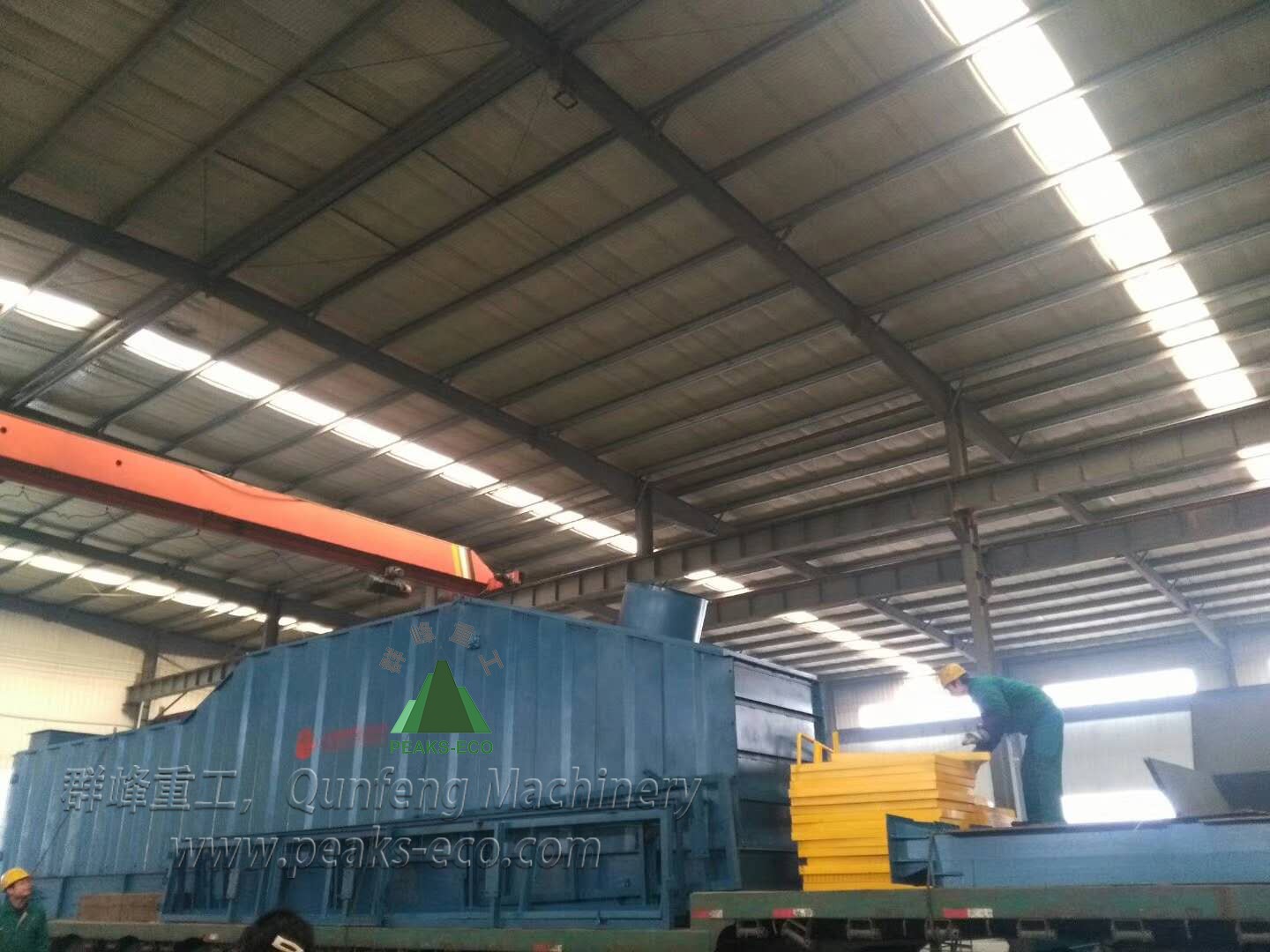 云南首创云南呈贡非正规垃圾堆放点治理中标项目风选机发货