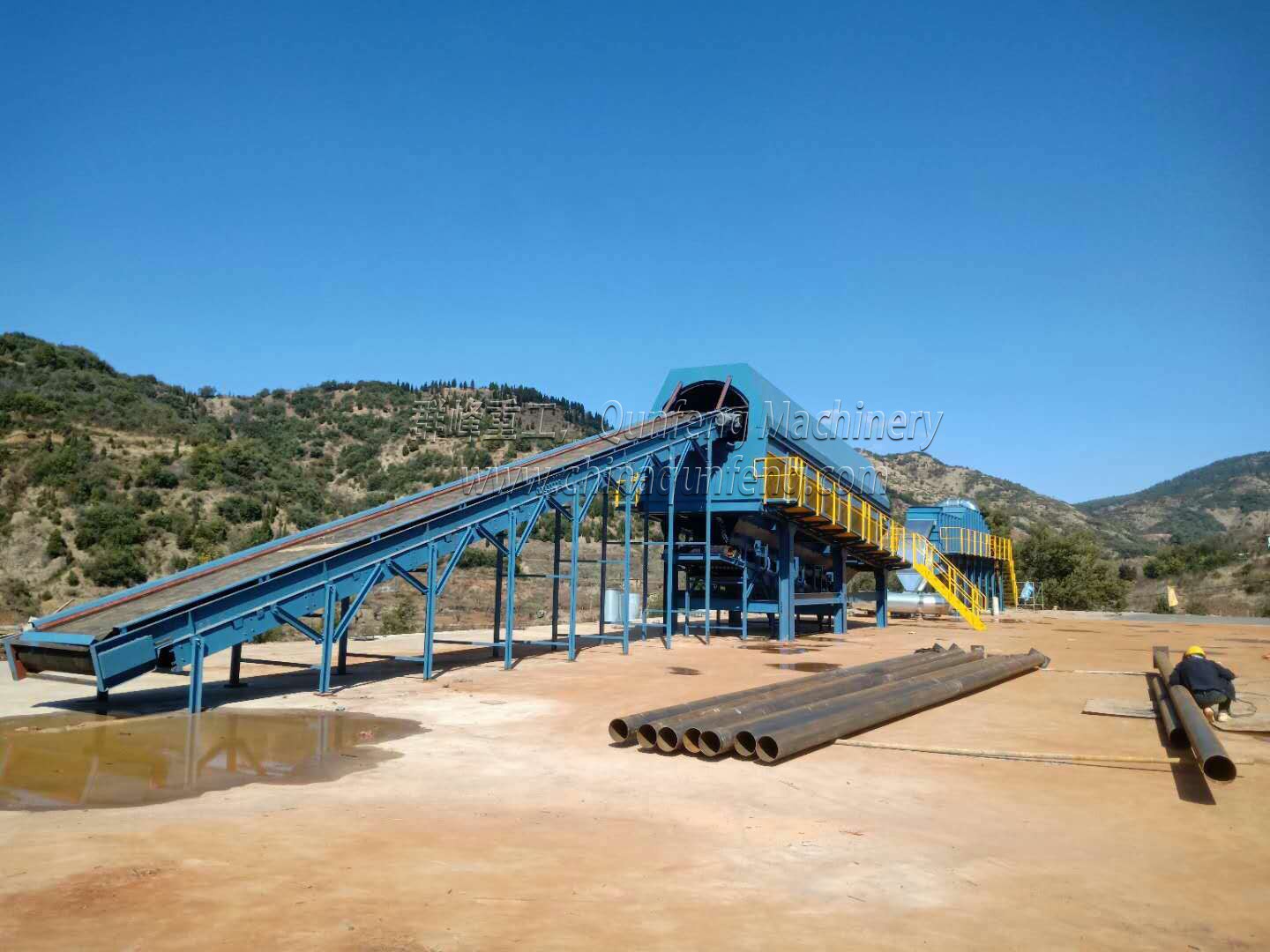 北京首创云南垃圾分选项目安装调试现场