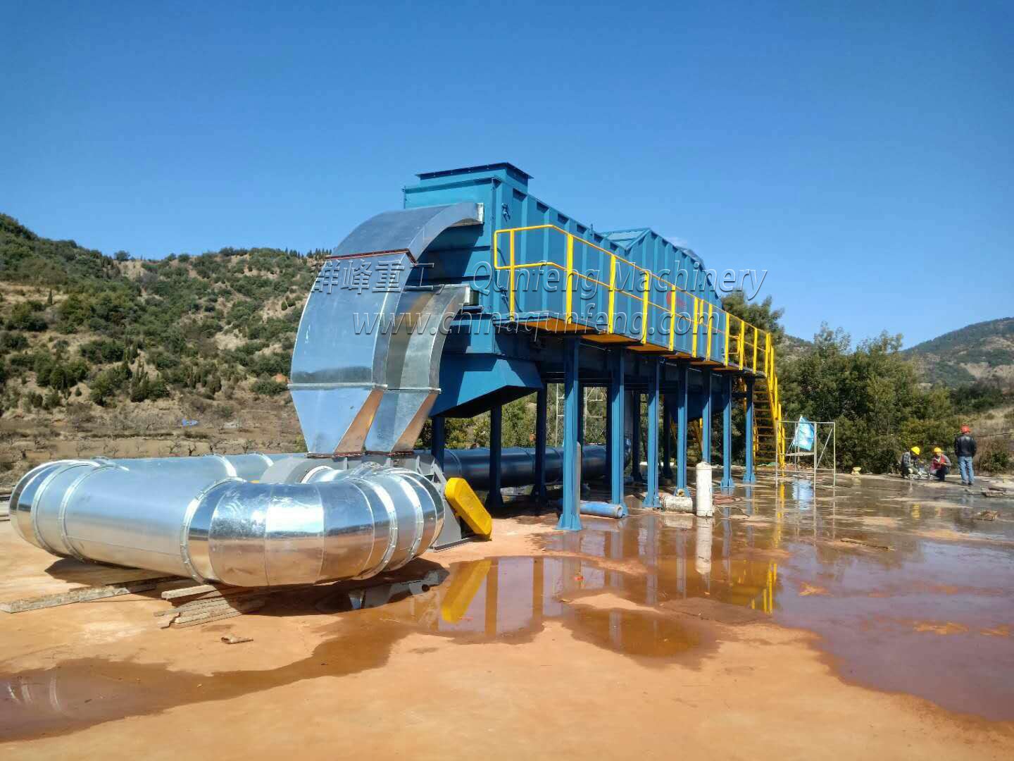 北京首创云南垃圾分选项目安装调试现场