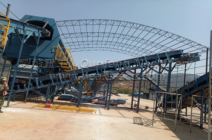 北京首创云南第二套垃圾分选线安装调试现场