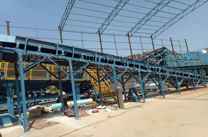 北京首创云南第二套垃圾分选线安装调试现场