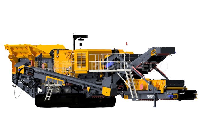 移动式反击破+筛分机