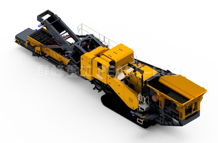 移动式反击破+筛分机