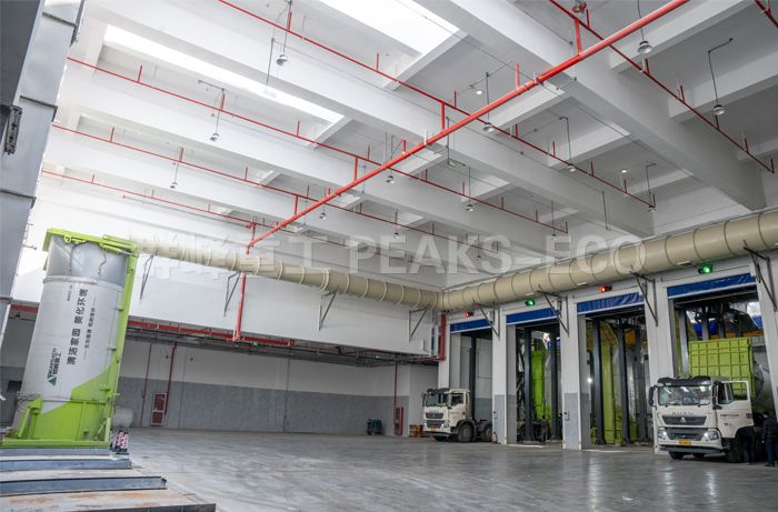 浙江湖州德清竖式垃圾中转站