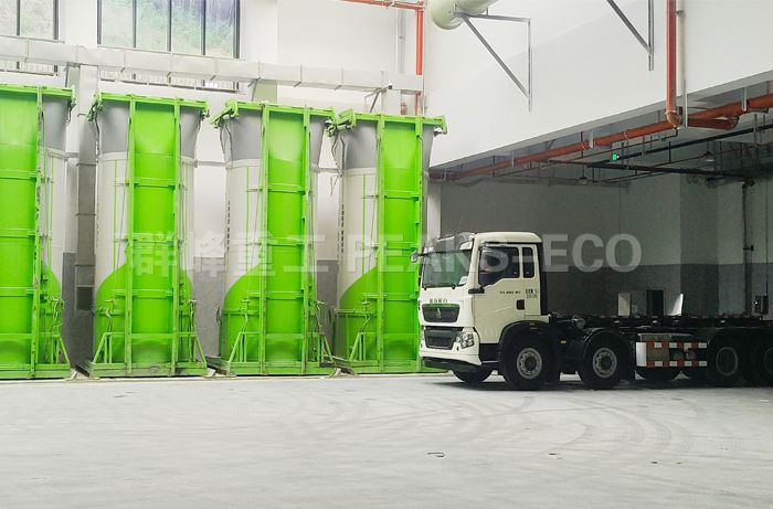 浙江湖州德清竖式垃圾中转站