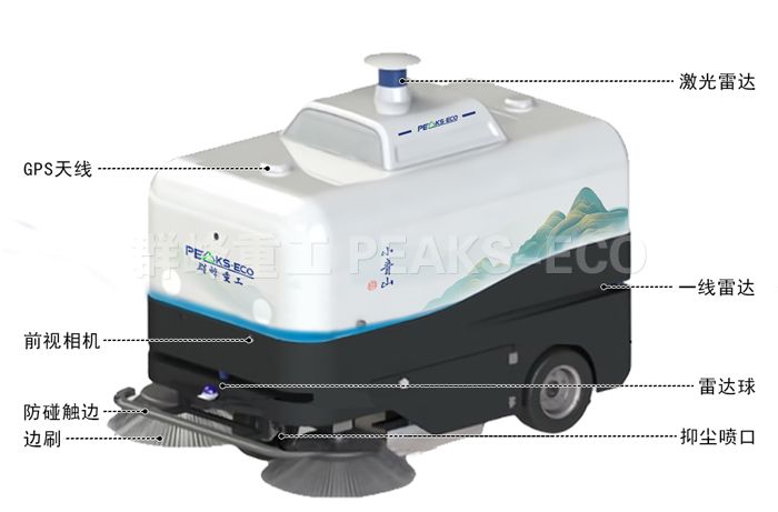 小青山无人驾驶扫地车