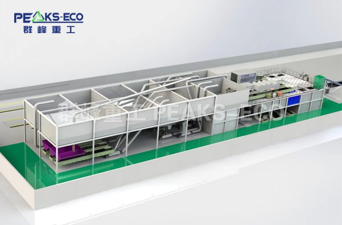 绿色循环垃圾分拣中心
