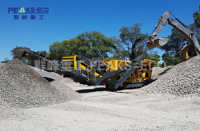 移动式反击破 筛分机