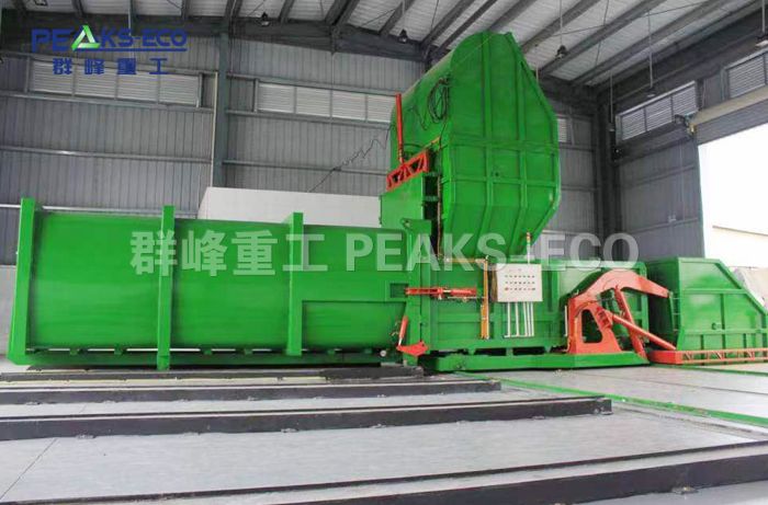 水平对接垃圾压缩设备