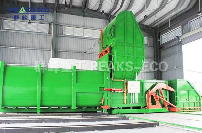 水平对接垃圾压缩设备