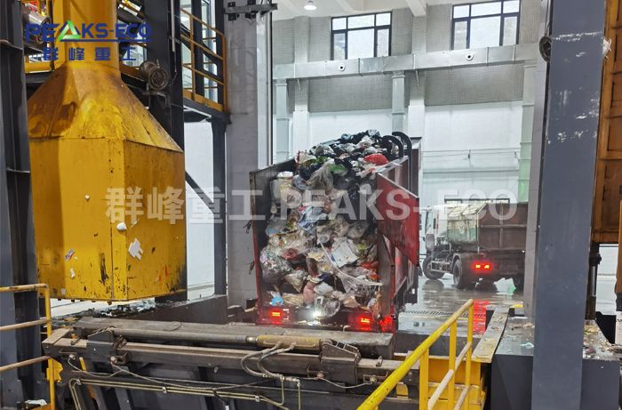 群峰重工南充嘉陵区垃圾中转站项目顺利试运行，助力城市环境升级